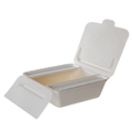 Vanguard Folia (IV) Renewable & Compostable Take-Out Container, 8.25 x 7. 5 x 2.5in (QTY:150)