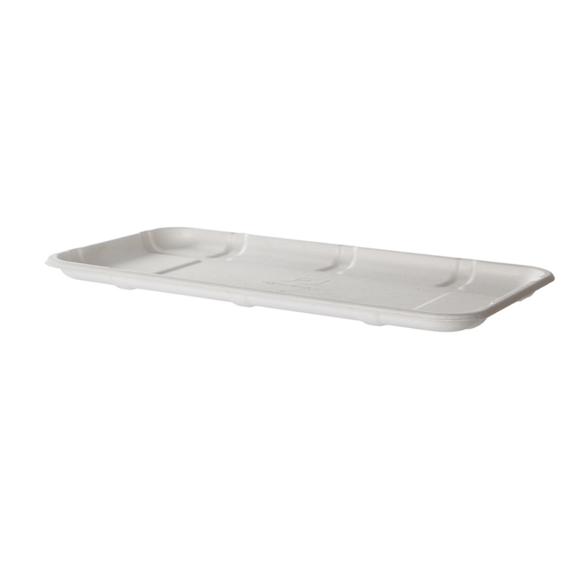 [OOS Until July 2026] GreenStripe Vanguard Renewable & Compostable Lined Molded Fiber Meat & Produce Trays, 11.02 x 6.02 x 0.56in, 10S (QTY:300)