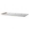 GreenStripe Vanguard Renewable & Compostable Lined Molded Fiber Meat & Produce Trays, 14.75" x 5.75" x 0.625"in, 7S (QTY:400)