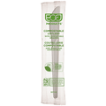 Plantware Renewable & Compostable Individually Wrapped Knife - 6in White, Compostable Wrapper (QTY:50)