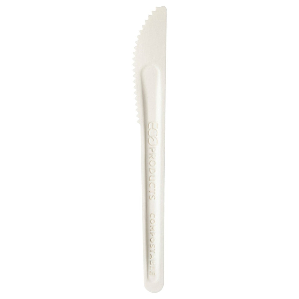 GreenStripe Renewable & Compostable Paper Cutlery Wrapped 6" Knife FSC MIX CREDIT (QTY:500)