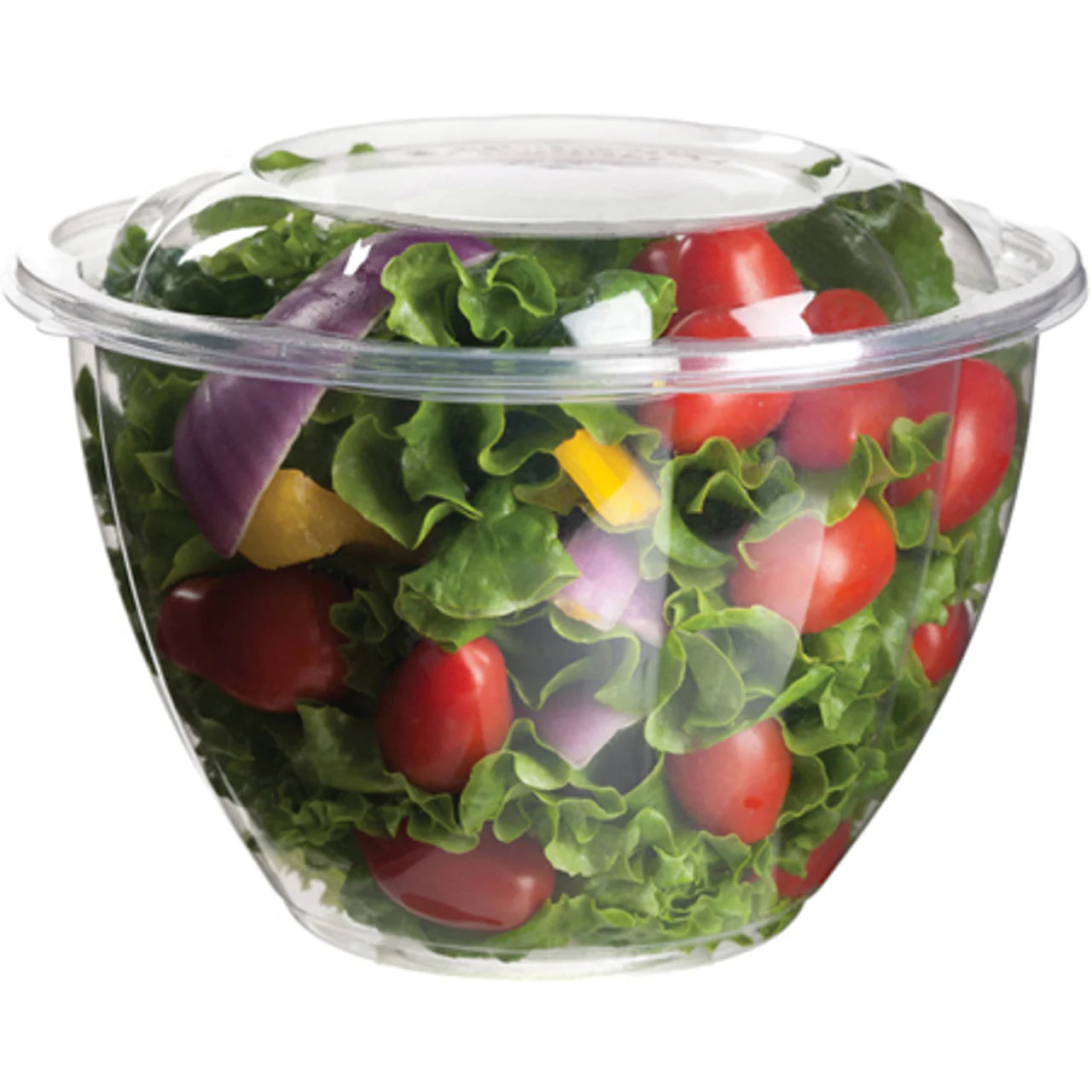 Eco-Products GreenStripe Renewable & Compostable Salad Bowl with Lid, 48oz (QTY 150), SKU EP-SB48
