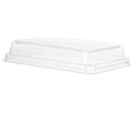WorldView 100% Recycled Content Lids, Fit 10 x 7in Sugarcane Base (QTY:200) **NOT CERTIFIED COMPOSTABLE**