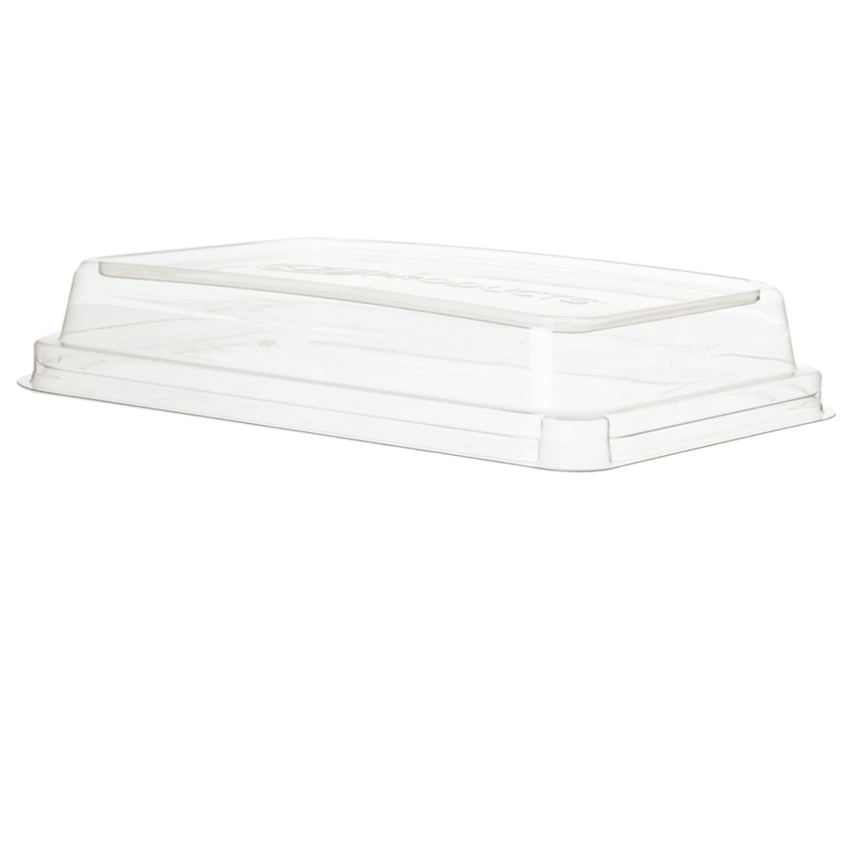 WorldView 100% Recycled Content Lids, Fit 10 x 7in Sugarcane Base (QTY:200) **NOT CERTIFIED COMPOSTABLE**