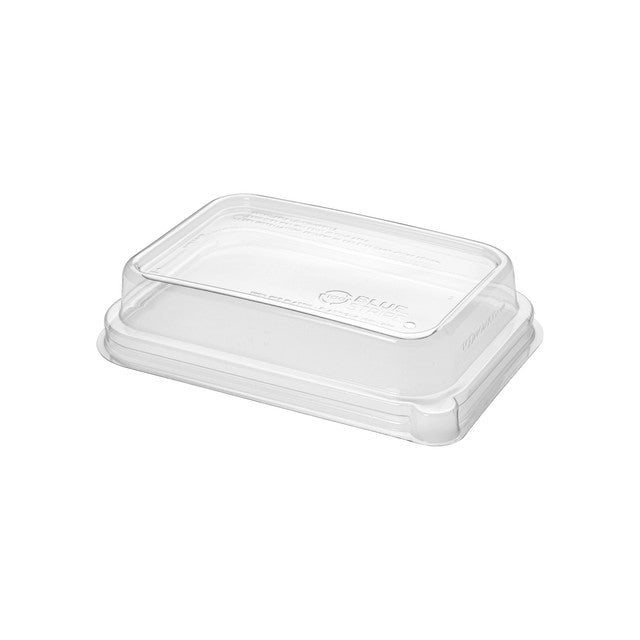 Eco-Products WorldView 100% Recycled PET Lid, Fits 12-16 oz Rectangular Sugarcane Containers (QTY 400), SKU EP-SCRC16LID **NOT CERTIFIED COMPOSTABLE**