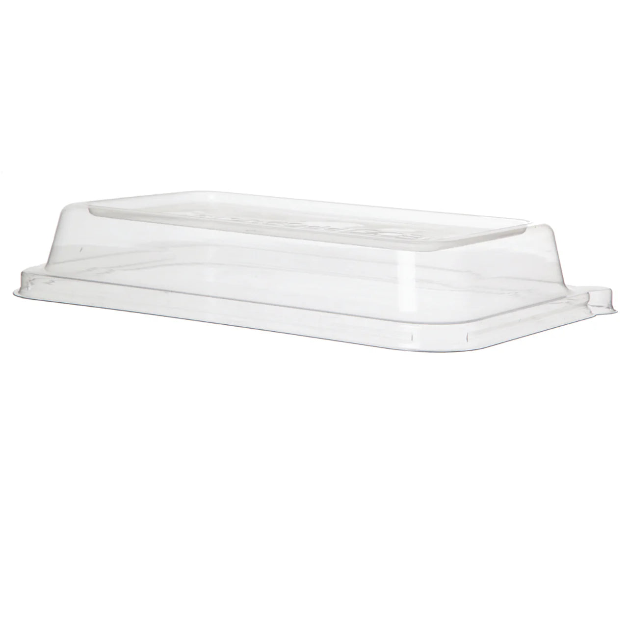 Eco-Products WorldView Renewable & Compostable Lid, Fits 24-32oz Rectangle Sugarcane Take-Out Containers (QTY 200), SKU EP-SCRC24LIDP