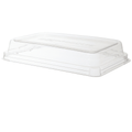 WorldView Renewable & Compostable Dome Lid, Fits 8x6 2 and 3-Cmpt Sugarcane Take-Out Containers (QTY:200)