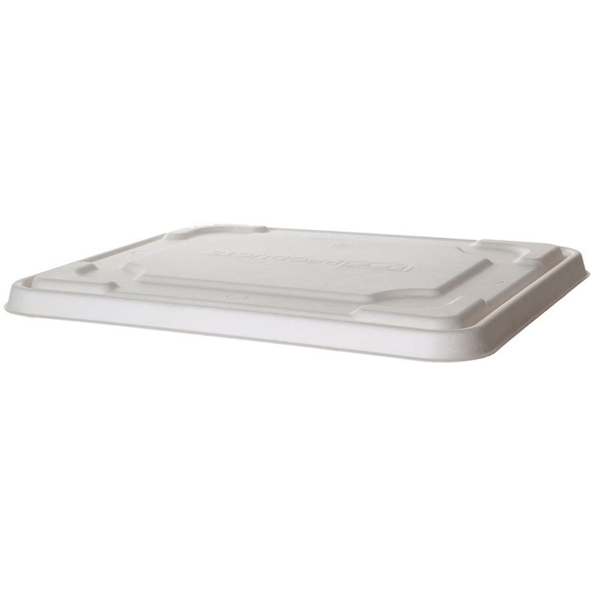[Out Of Stock Until June 2026] Vanguard Regalia Renewable & Compostable Sugarcane Half Pan Flat Lids, Fit 13 x 10 x 3in Half Pans (QTY:200)