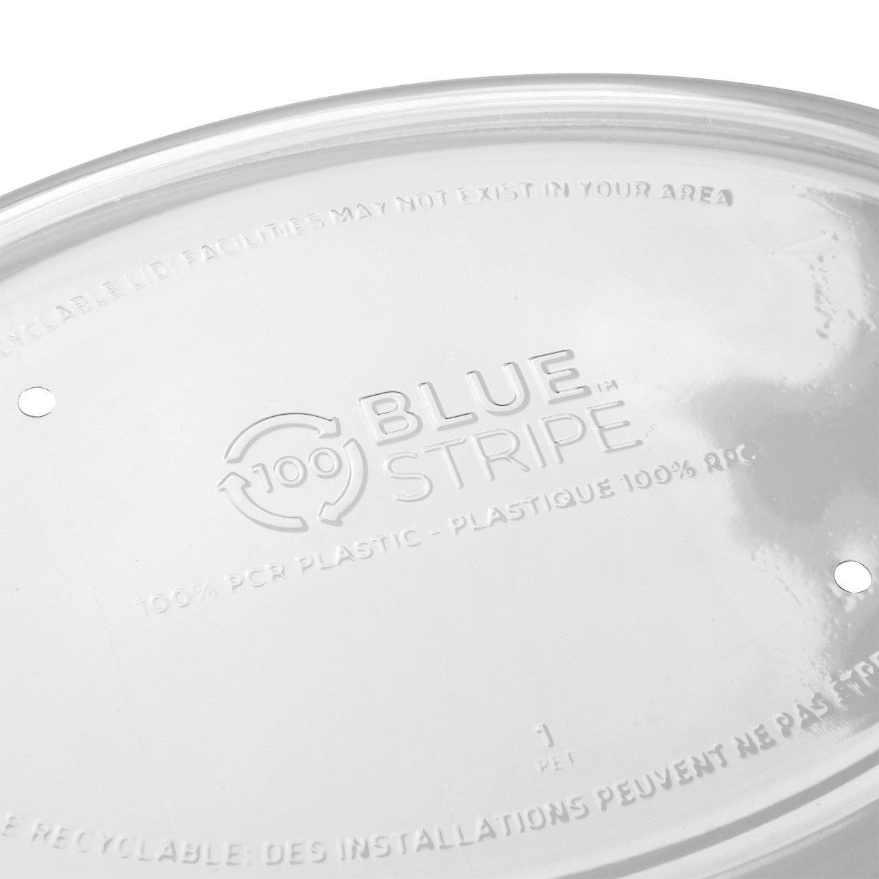 Eco-Products WorldView 100% Recycled PET Lid for 24-32 oz Oval Sugarcane Containers, Clear (QTY 300), SKU EP-SCV32LID-R **NOT CERTIFIED COMPOSTABLE**