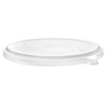 WorldView Renewable & Compostable Lid, Low Profile Vented, Fits 24 and 32oz Oval Molded Fiber Take-Out Containers (QTY:300)