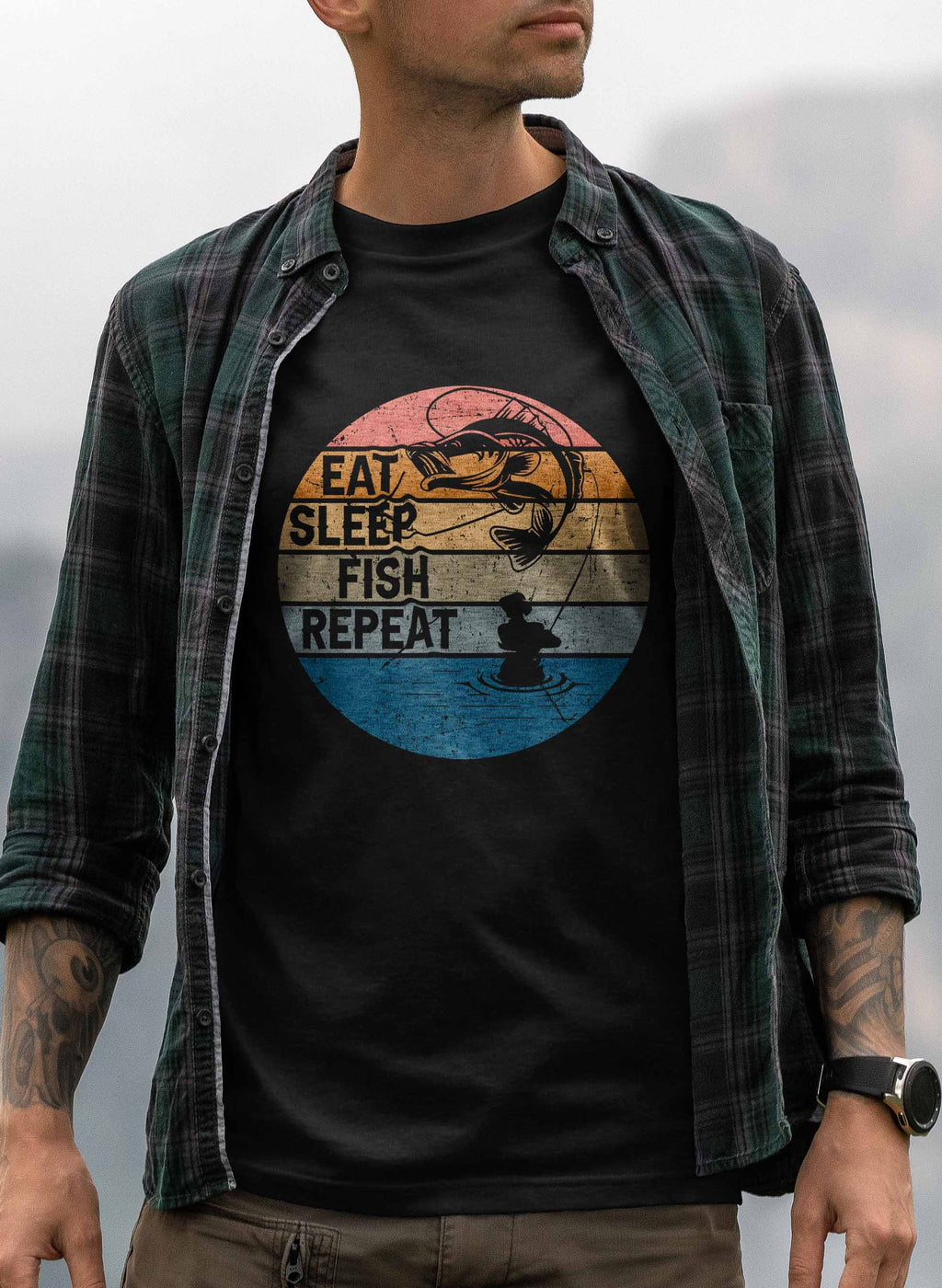 East Sleep Fish Repeat Tee