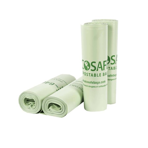 EcoSafe Zero Waste 35 Gal Compostable Bags - 33x39 (QTY 135), SKU HB3339-85
