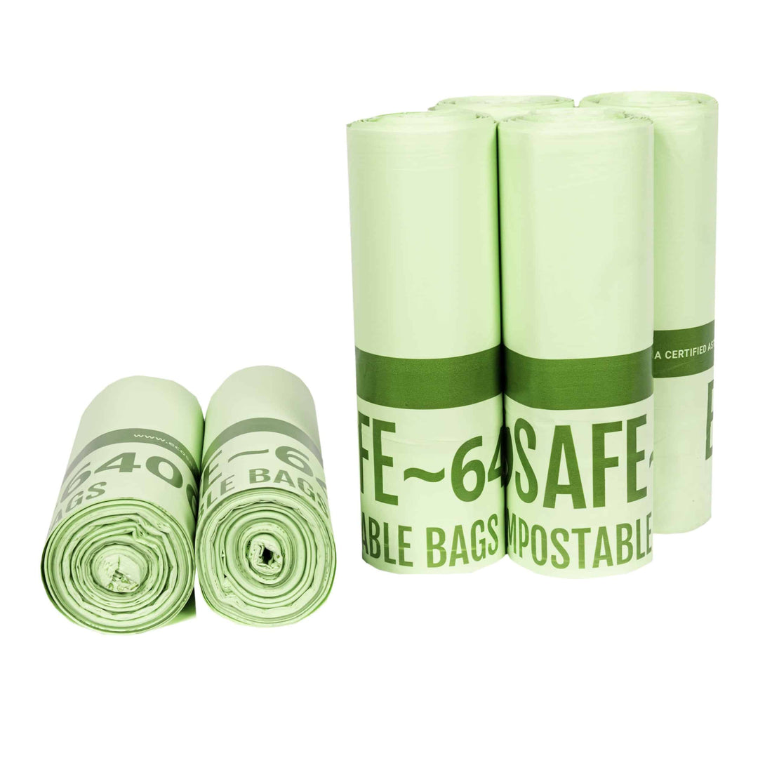 EcoSafe Zero Waste 35 Gallon Compostable Bags 30x42 (QTY 135), SKU HB3042-85