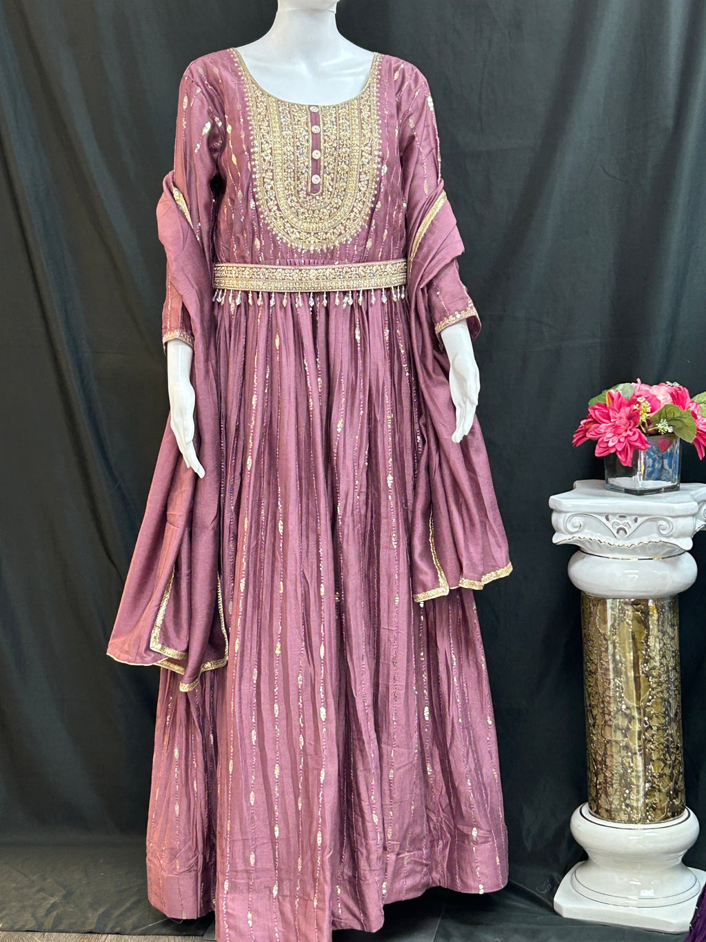 Party wear long kurti / Anarkali set