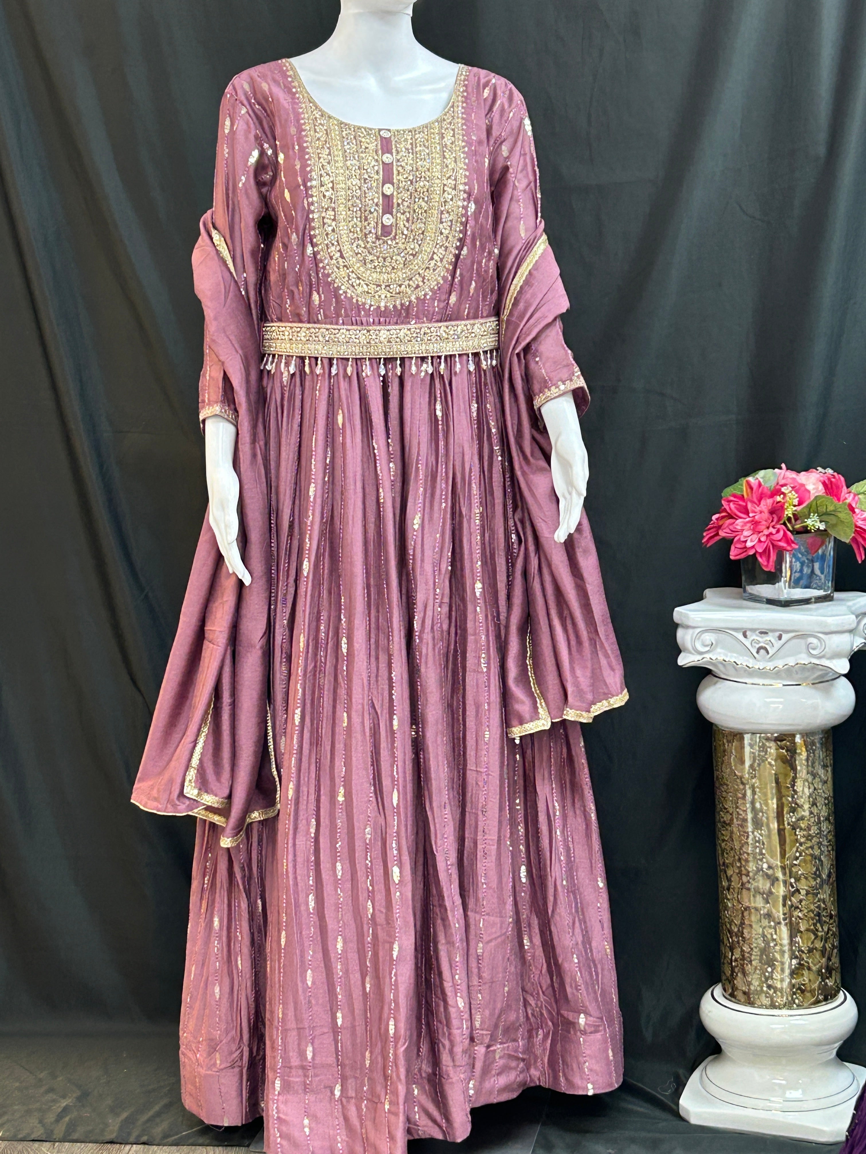 Party wear long kurti / Anarkali set