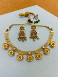 Gold look necklace set