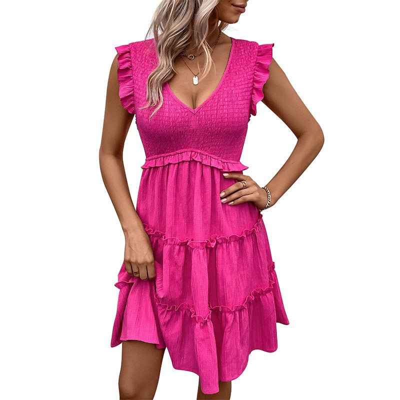 Stylish Euro-Egypt Sleeveless Dress
