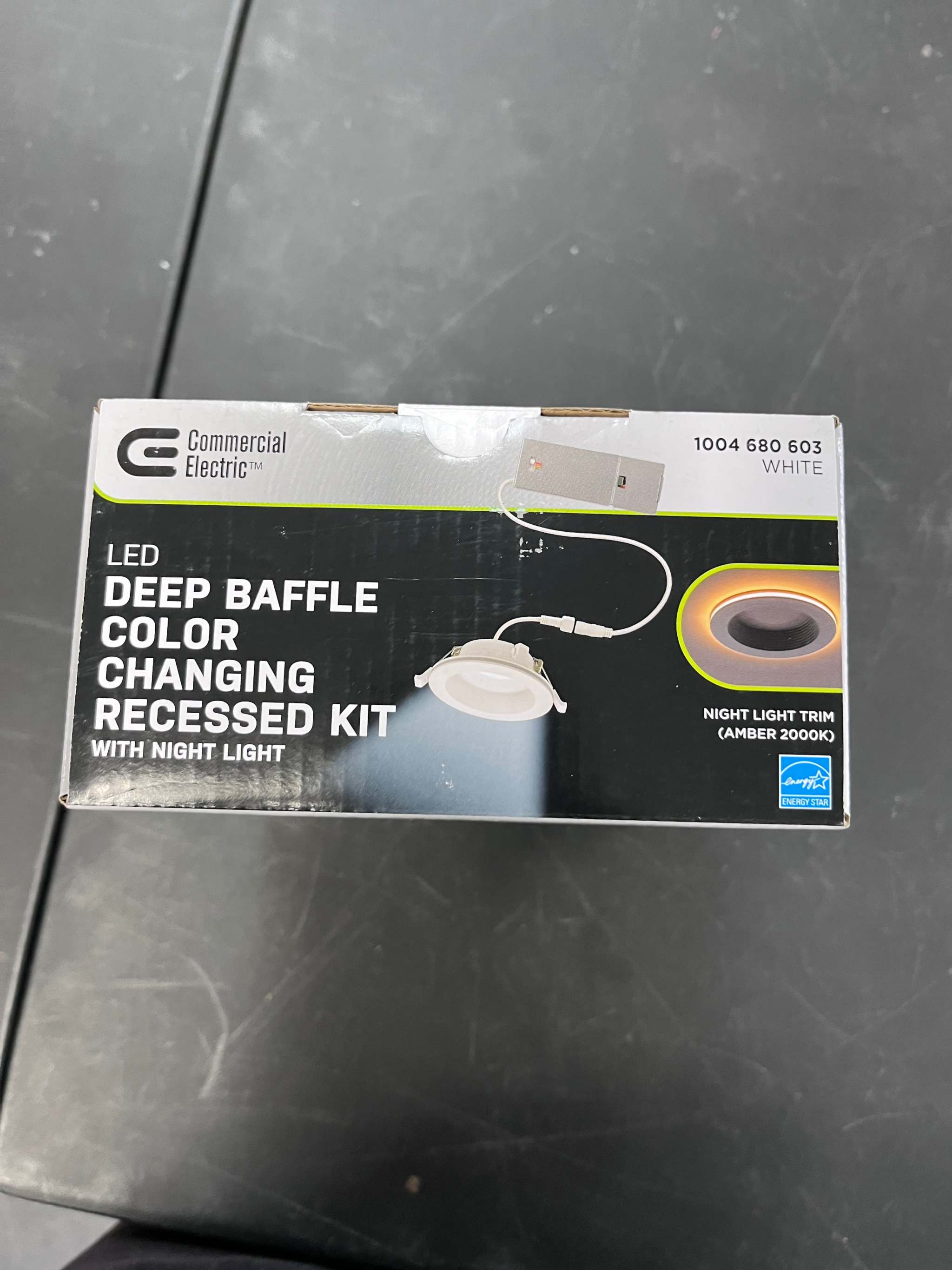 Brand New Commercial Electric 4 in. Adjustable CCT Integrated LED Canless Recessed Light Trim with Night Light 650 Lumens Reduces Glare and Eye Strain