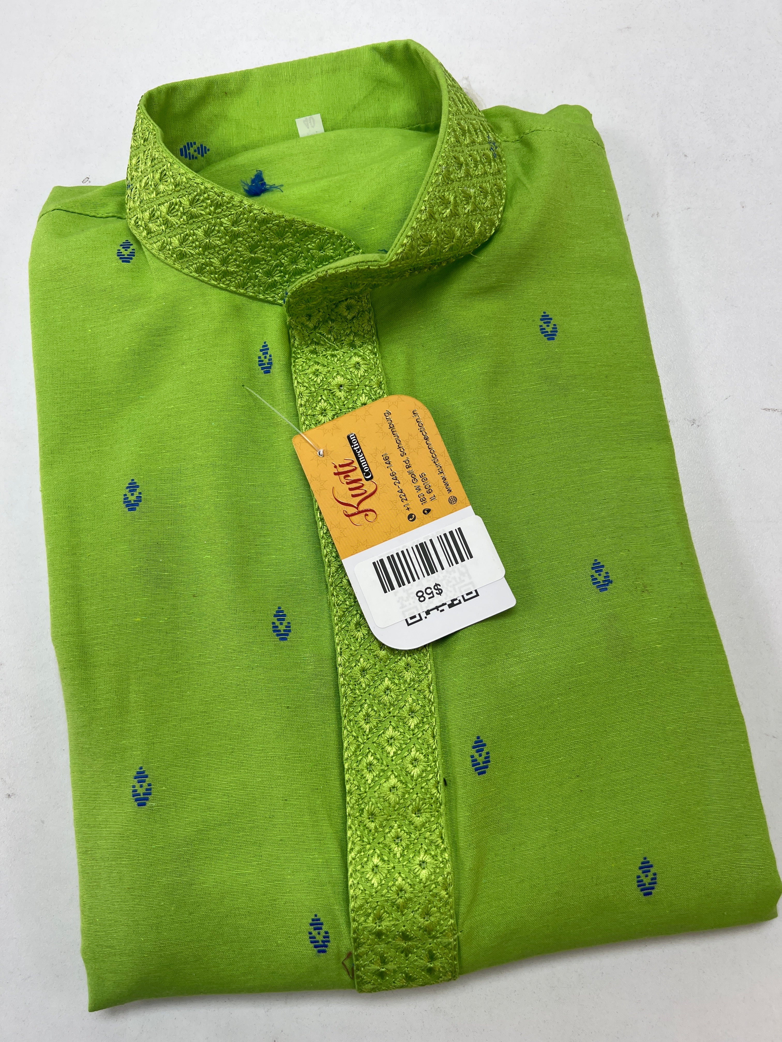Cotton mix kurta set