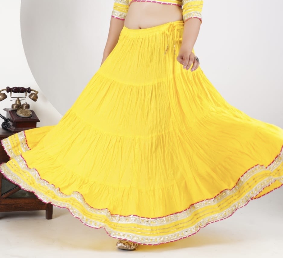 Cotton Lehenga Skirt - Casual Ethnic Wear