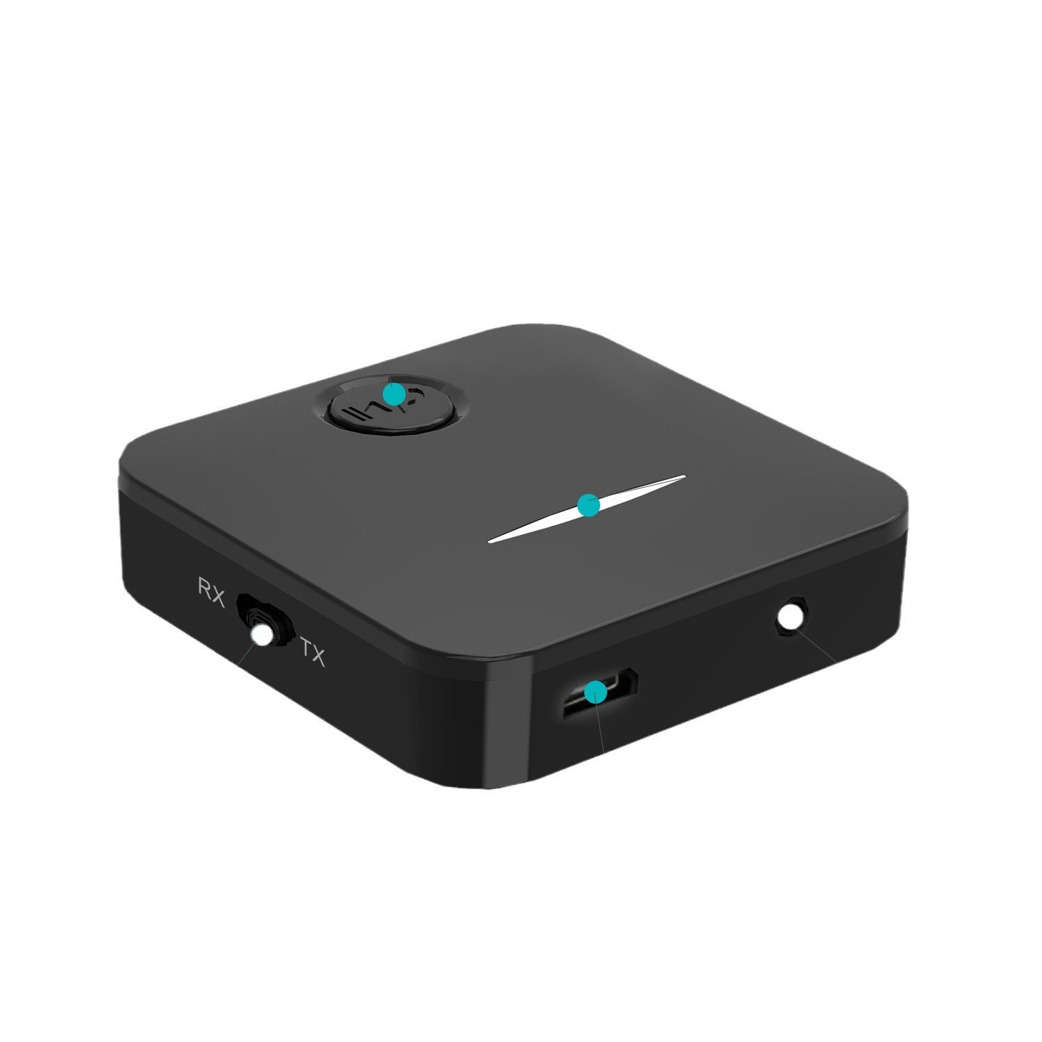 Bluetooth audio receiver transmitter adapter, MIC 2-in-1 car speaker