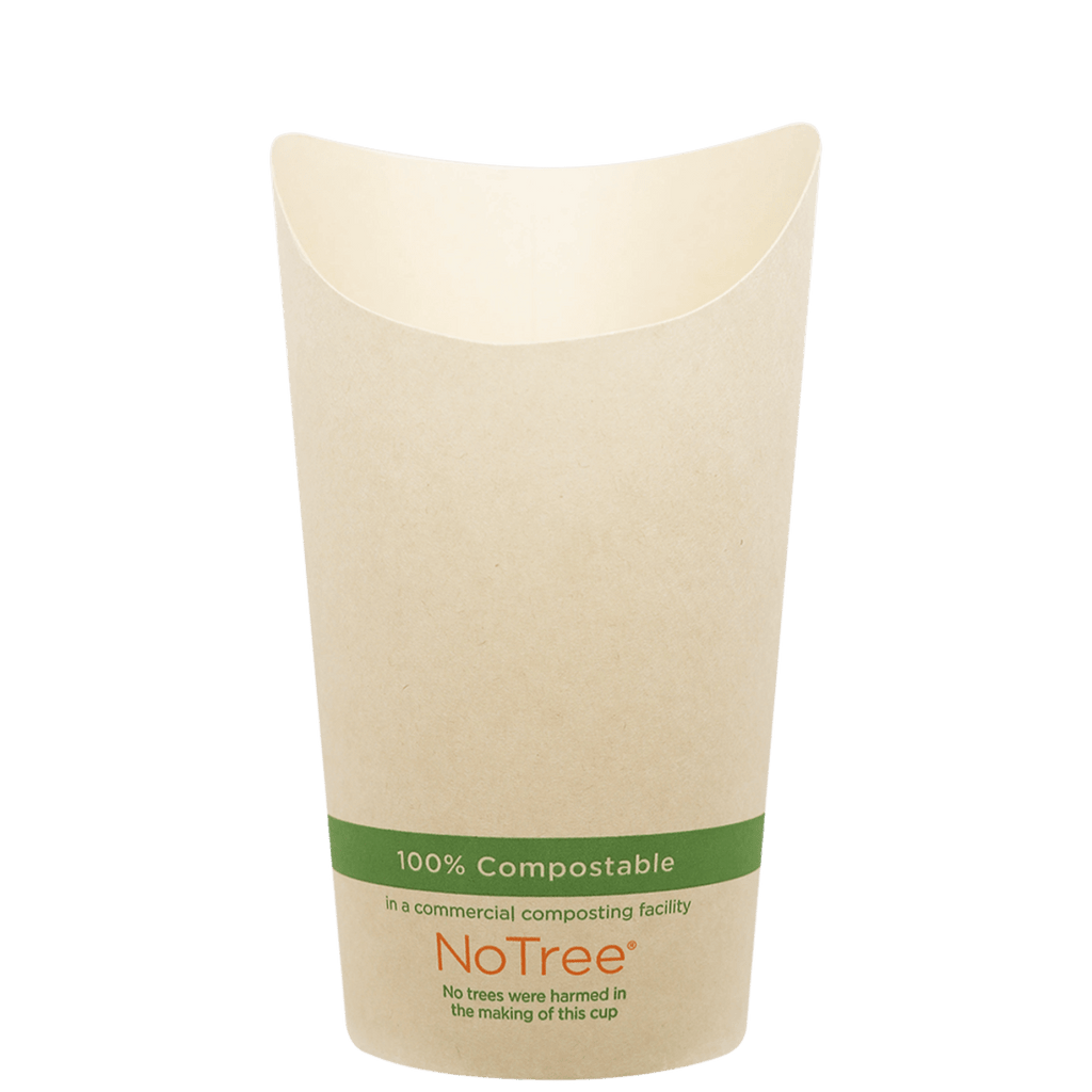 World Centric 16 oz NoTree Paper French Fry Scoop Cup (QTY:1000)