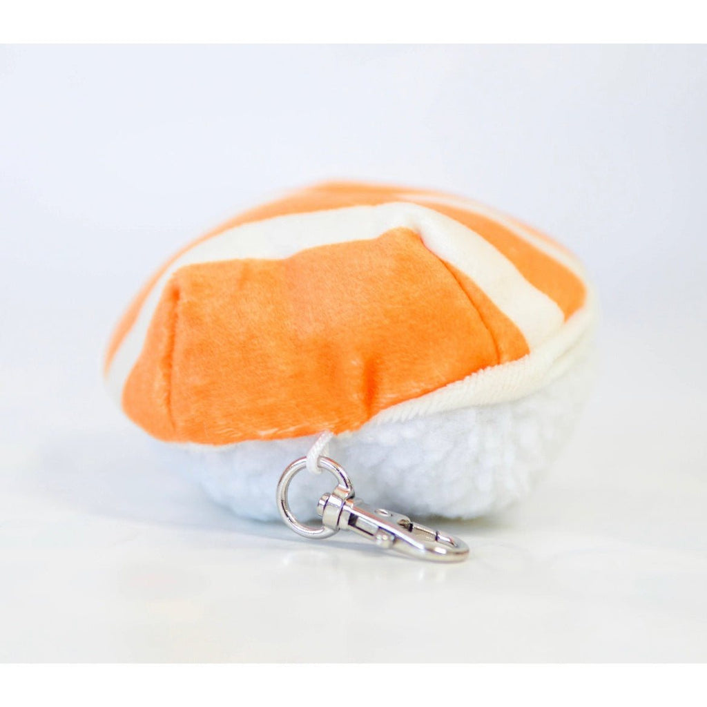 Sushi Plush Keychain 5 Soft Cute Design (Salmon)