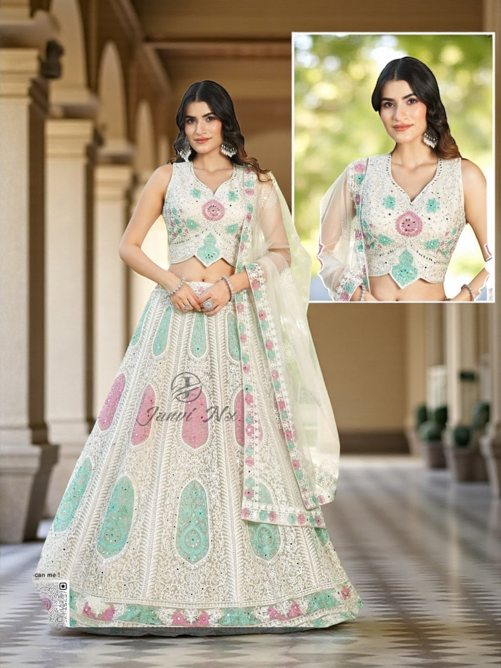 White lehenga Choli set