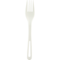World Centric Compostable 6.3in TPLA Fork with Ribbing (QTY 1000), SKU FO-PS-6L