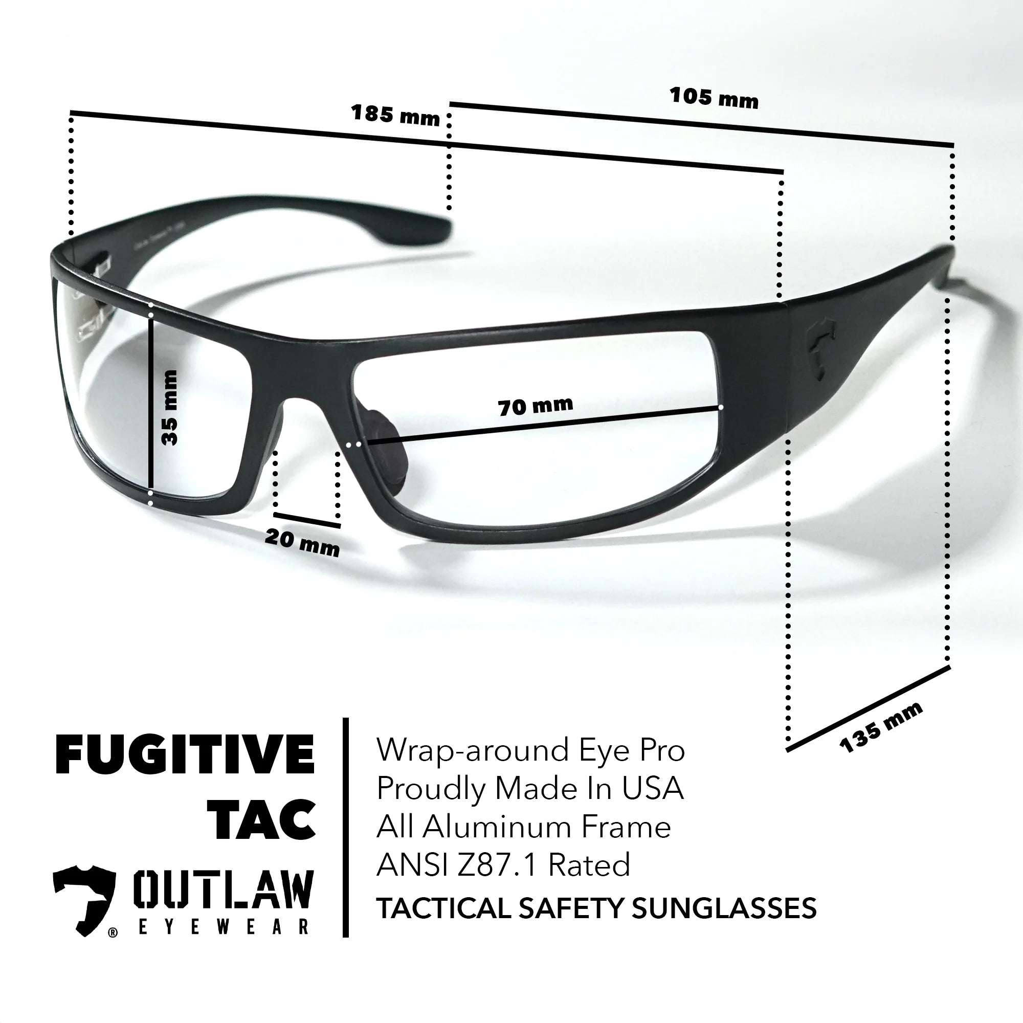 Fugitive TAC Black / Polarized - ANSI Z87.1-2015
