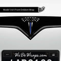 First Responders Law Enforcement Tesla Emblem Decals (Front + Back) | Model S