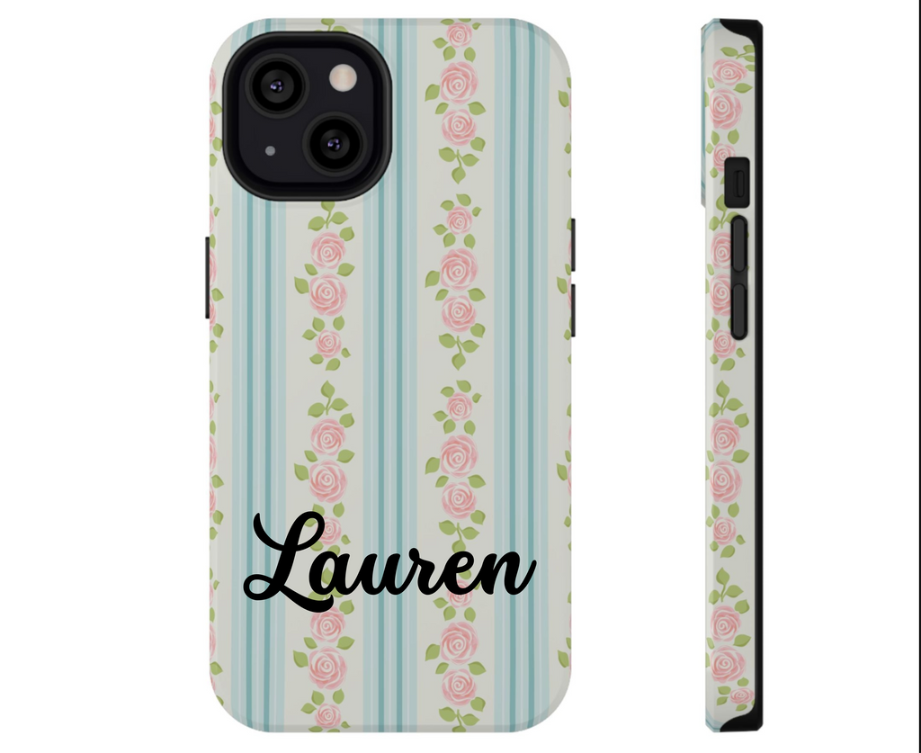 Customizable: Floral Impact-Resistant Phone Case