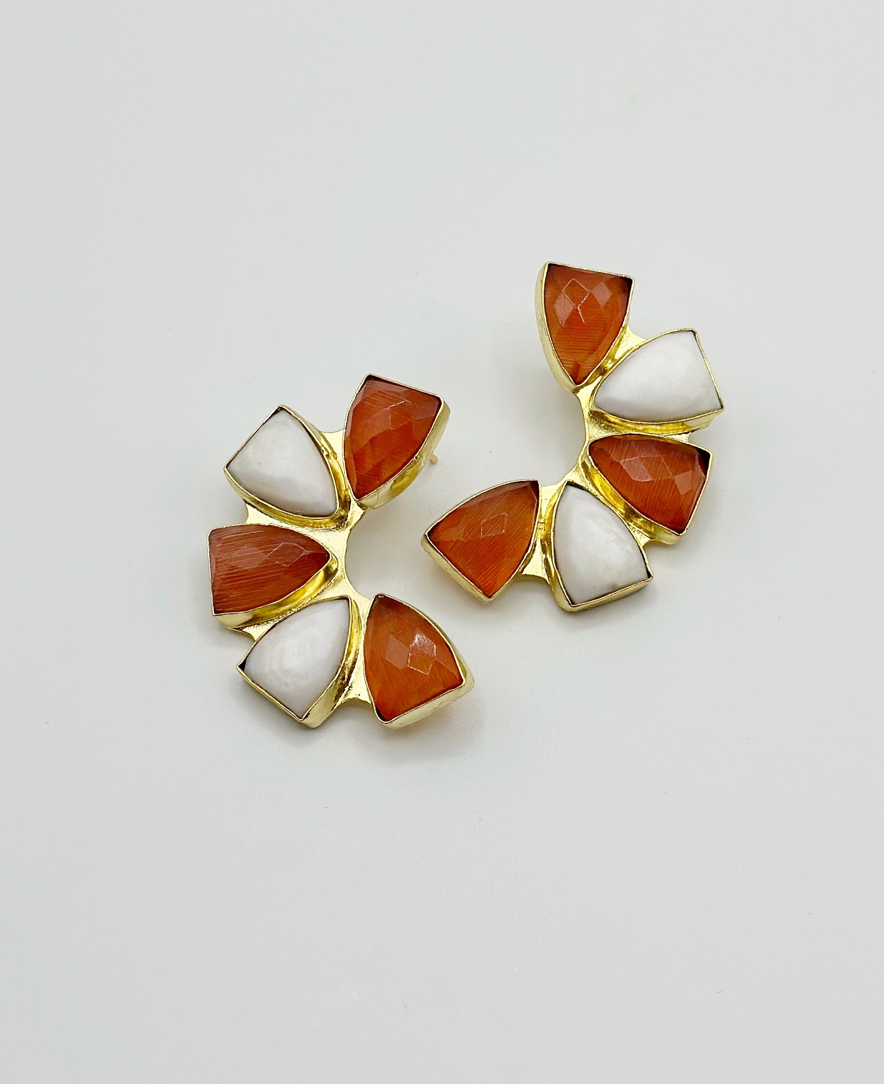 Orange and White