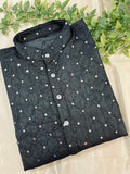 Cotton silk kurta