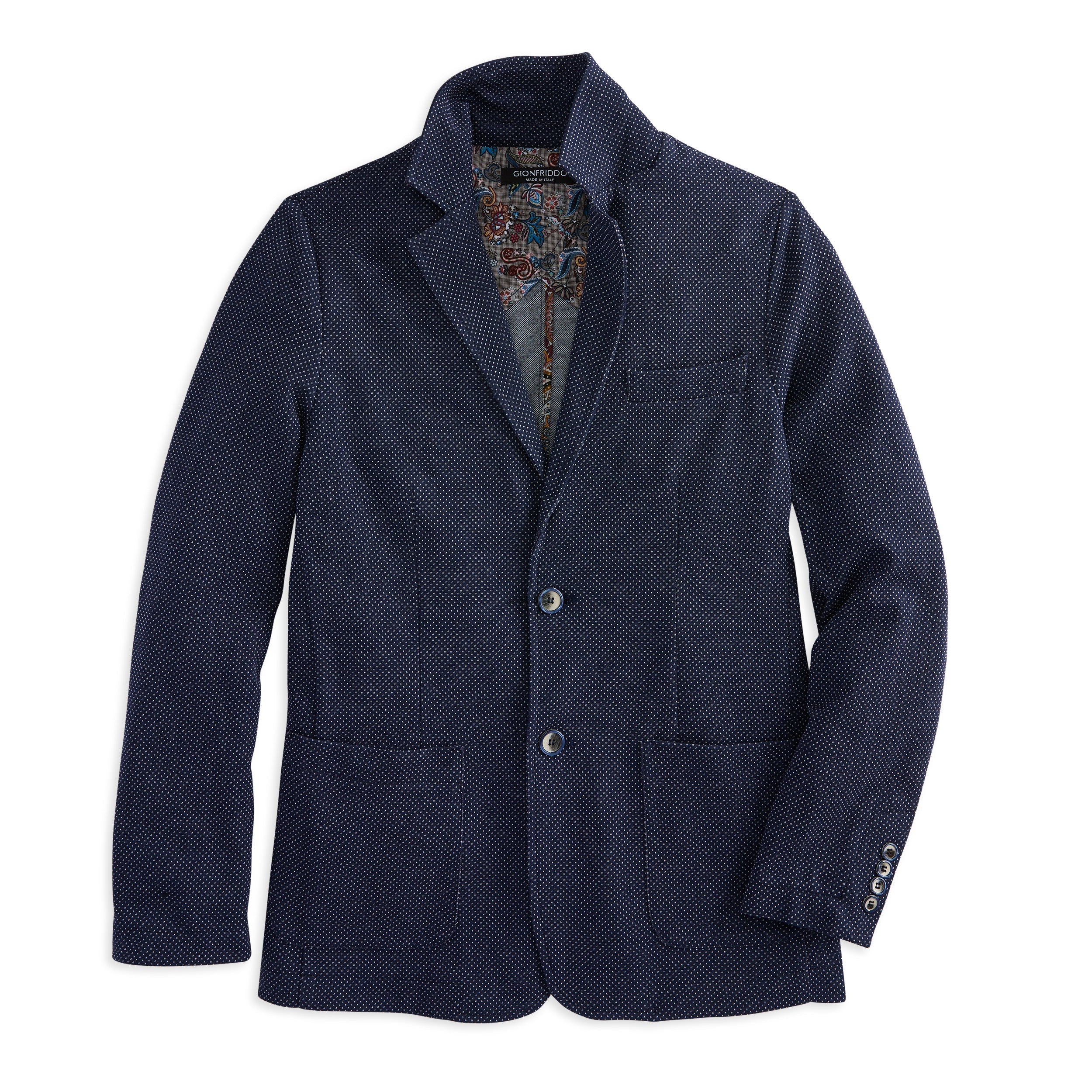 Pin Dot Knit Blazer