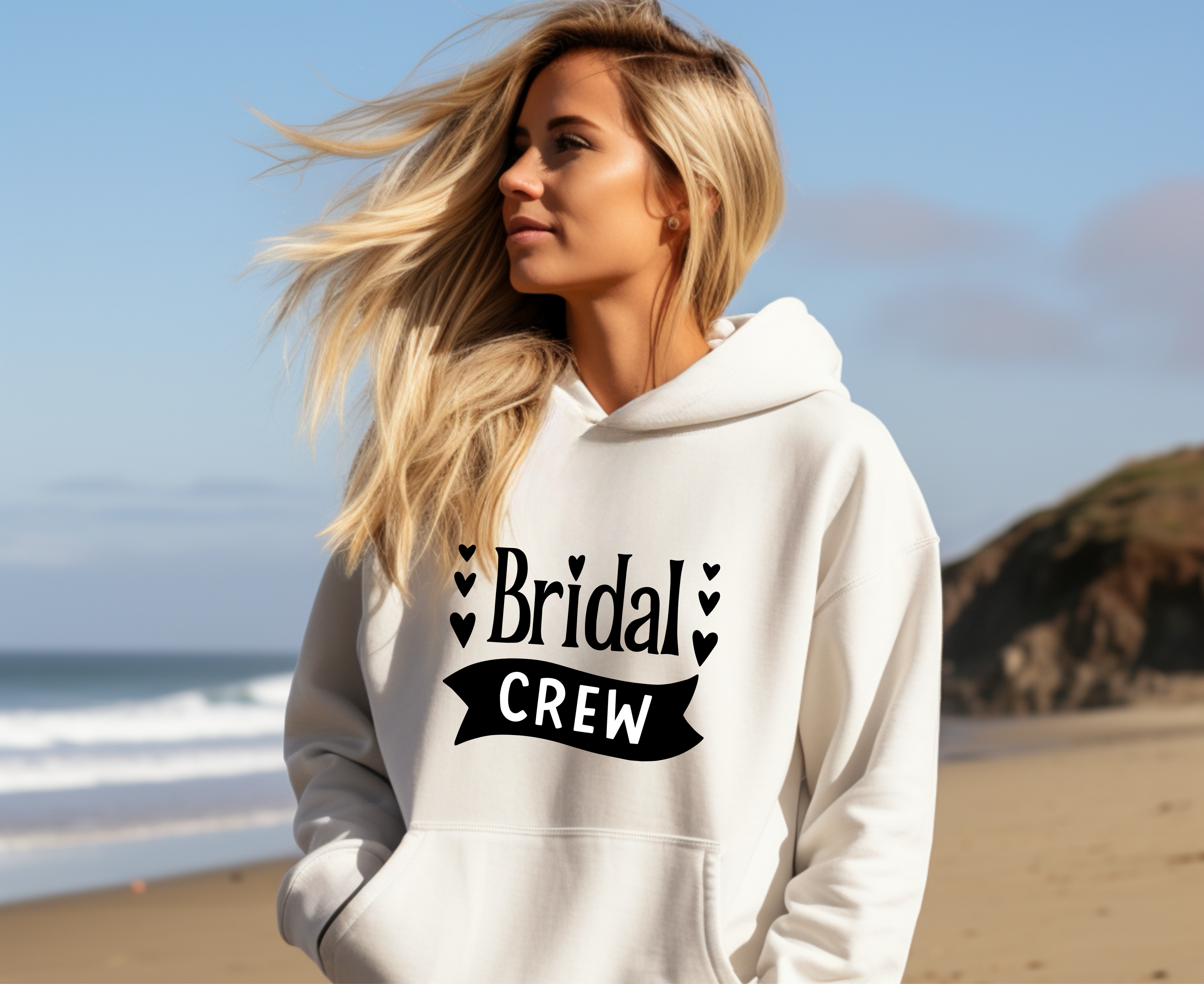 Customizable: Bridal Crew Hoodie Sweatshirt