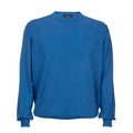 100% Cotton Crew with Blue Contrast Stitching
