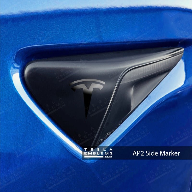 3M Gloss Black Tesla Autopilot Camera Side Marker Decals (2pcs)