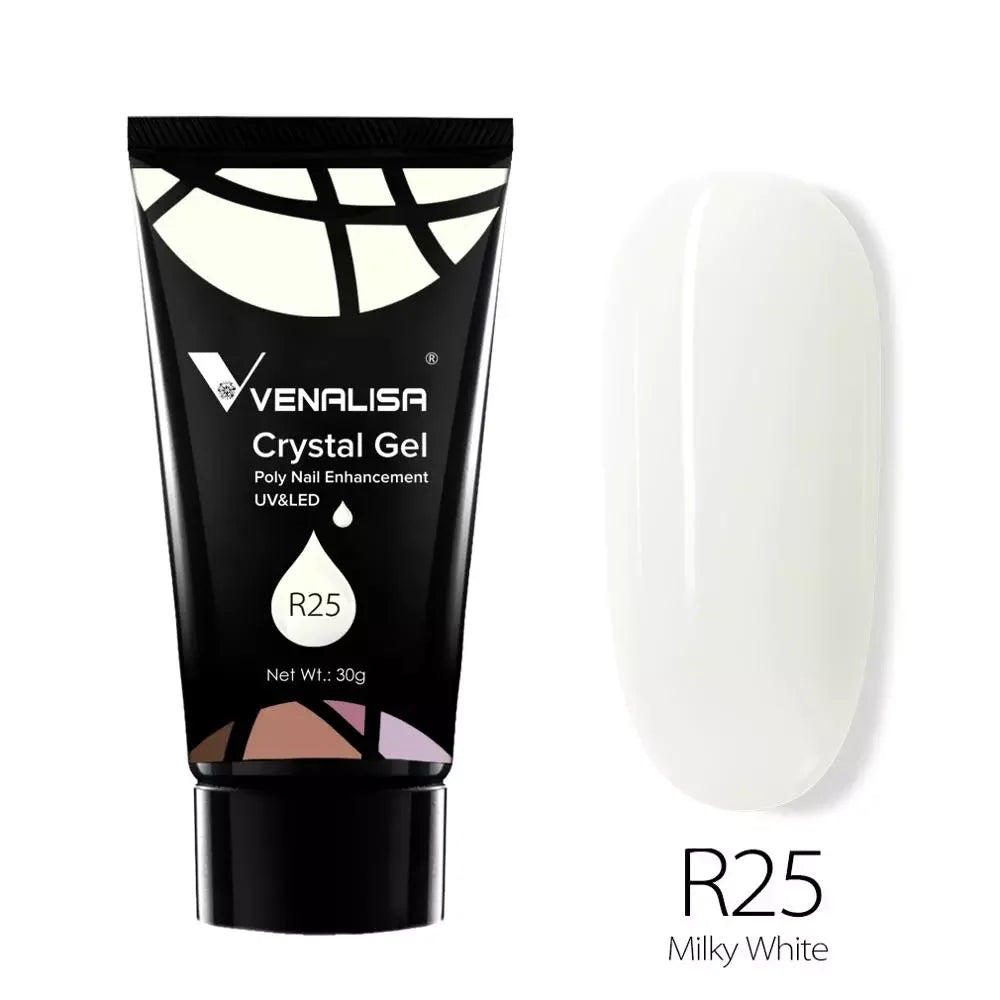 Venalisa Poly Nail Gel Nail Art French Nail Constraction Jelly Builder Extension Gel Acrylic Slip Solutions Clearnser Remover