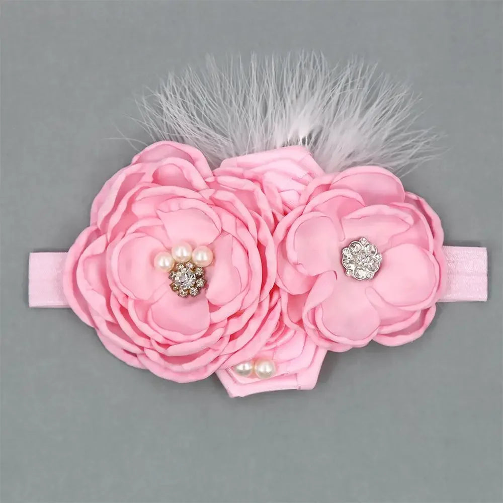 Vintage Flower Headband Baby Girls