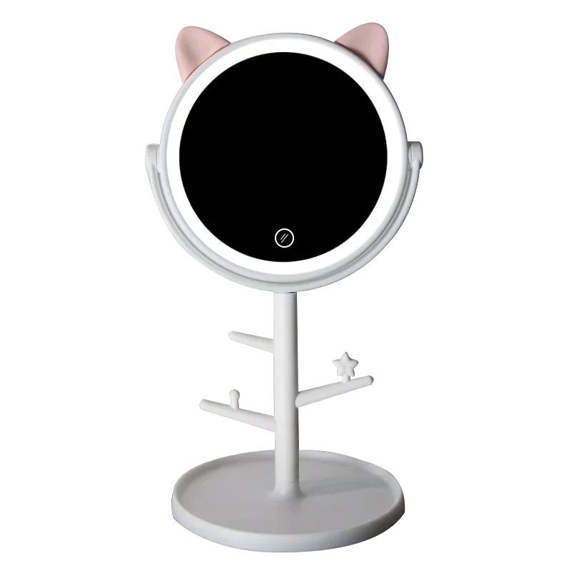 Kitty LED Makeup Mirror AAA/USB
