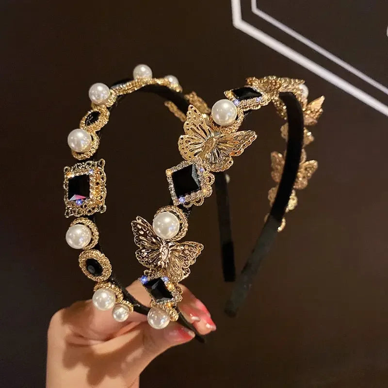 LUX Rhinestone Baroque Hairband