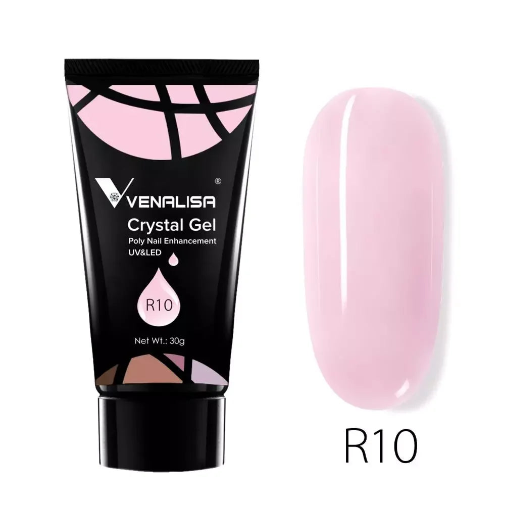 Venalisa Poly Nail Gel Nail Art French Nail Constraction Jelly Builder Extension Gel Acrylic Slip Solutions Clearnser Remover