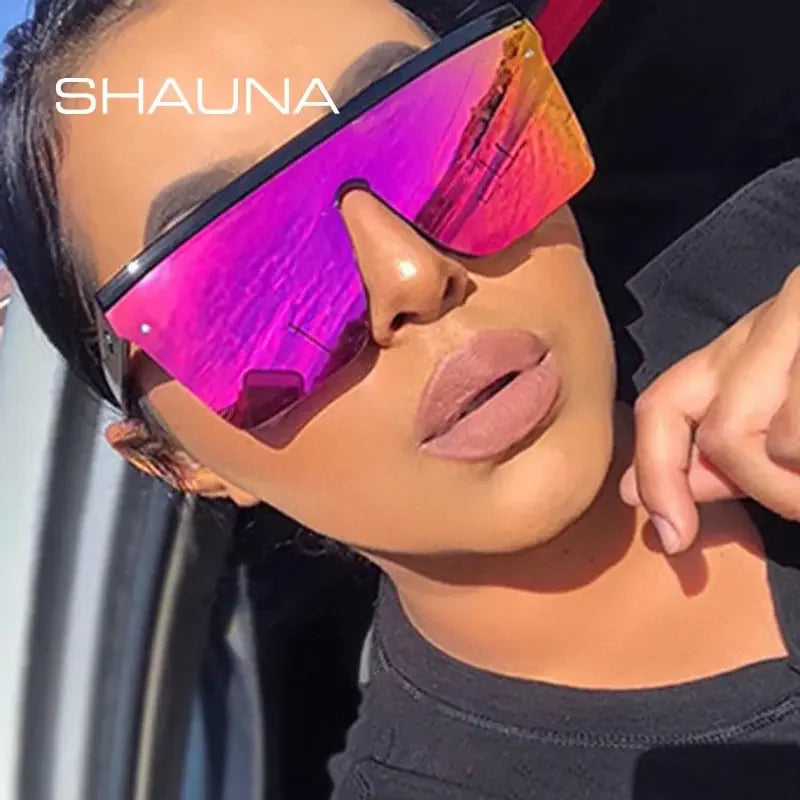 Techno Square Reflecting Sunglasses UV400