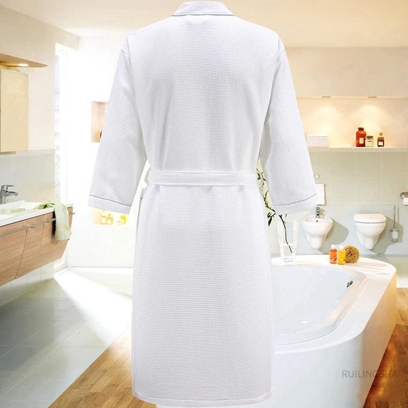 LUXMAN 5 Star Hotel 100% Cotton Waffle Bathrobe