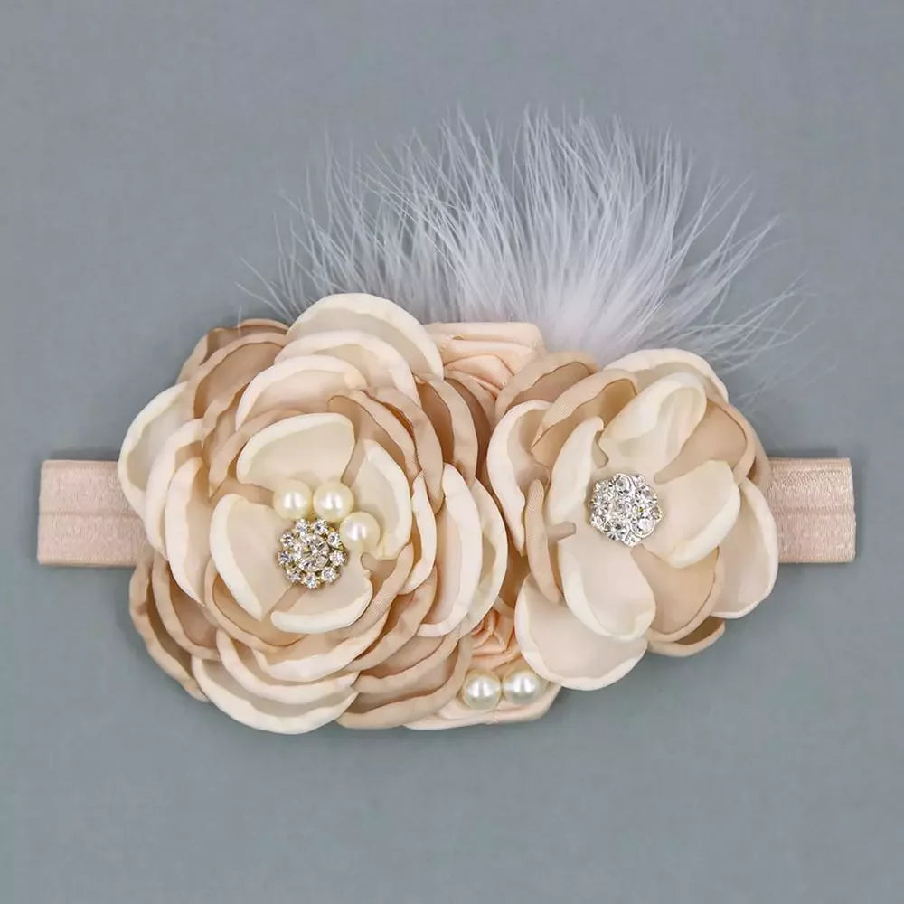 Vintage Flower Headband Baby Girls