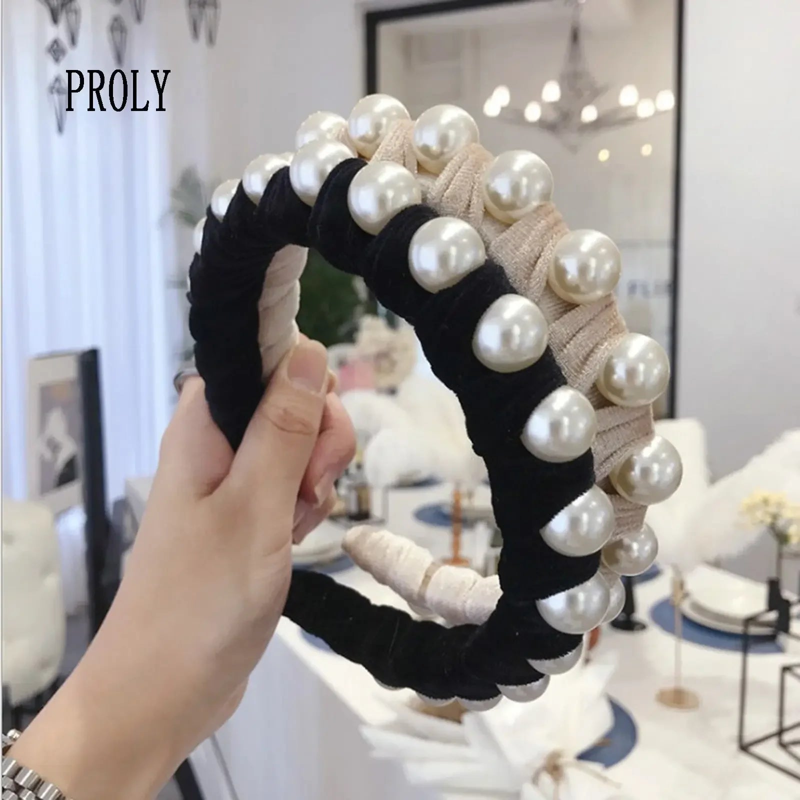 Pearl & Velvet Headband