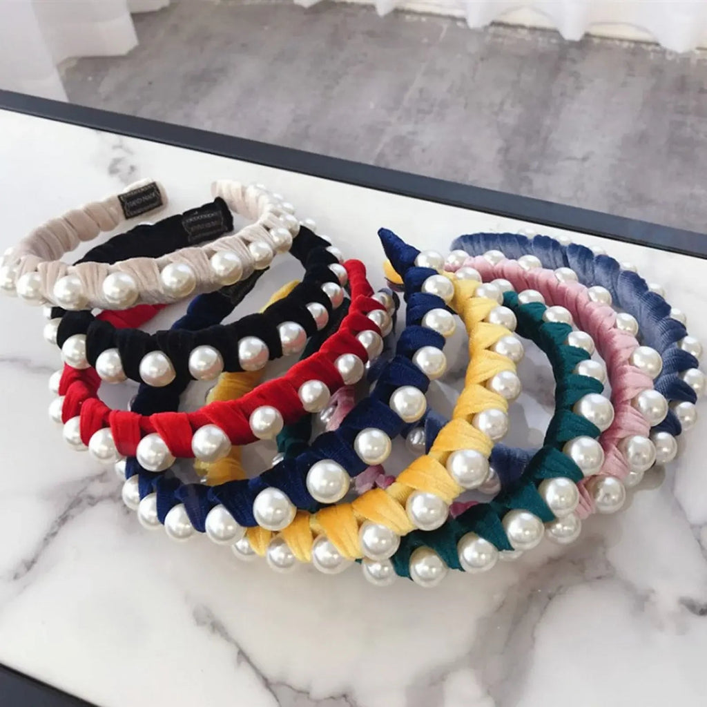 Pearl & Velvet Headband