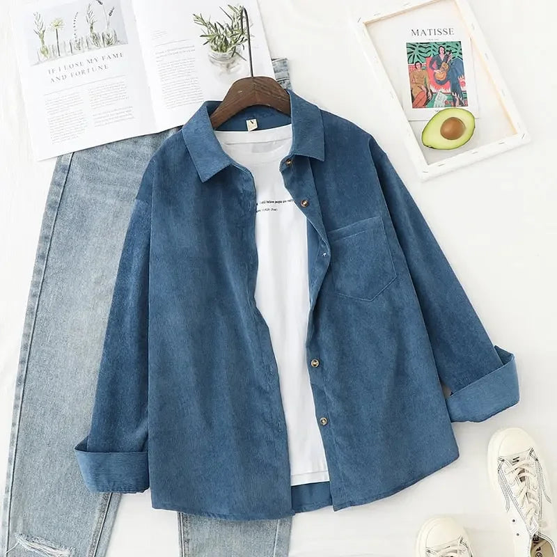 Casual Corduroy Top