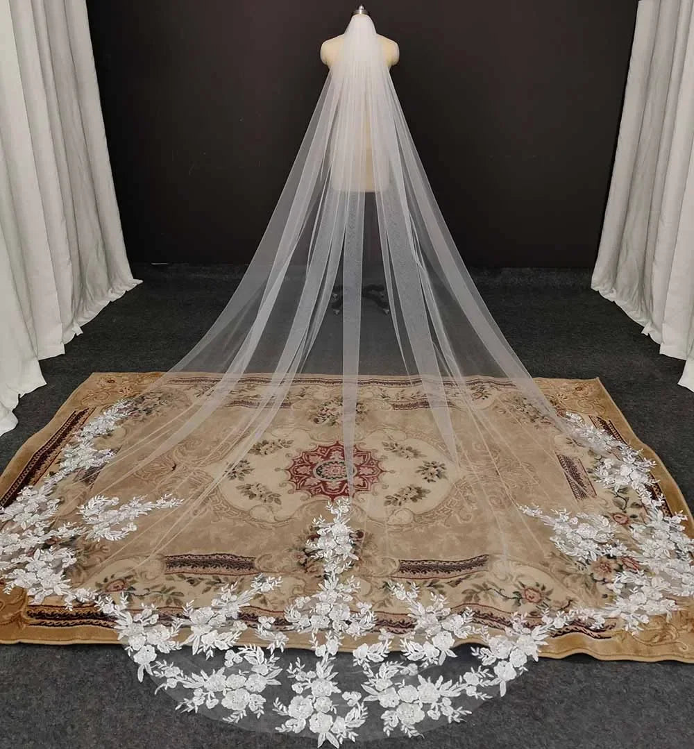 Royal Vintage Wedding Veil 3.5M Long